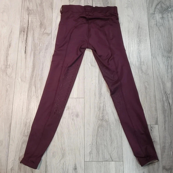 Ovation Womans Riding Tights Size 28  (wine) - Picture 2 of 10